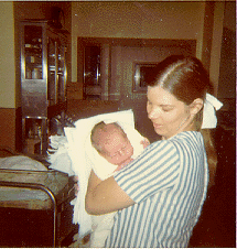 Kendra's birthday with her mom - Thursday, May 31, 1973